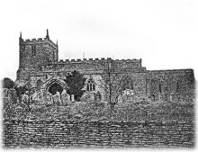 Image of Woodnewton Church  in Victorian times taken from #2